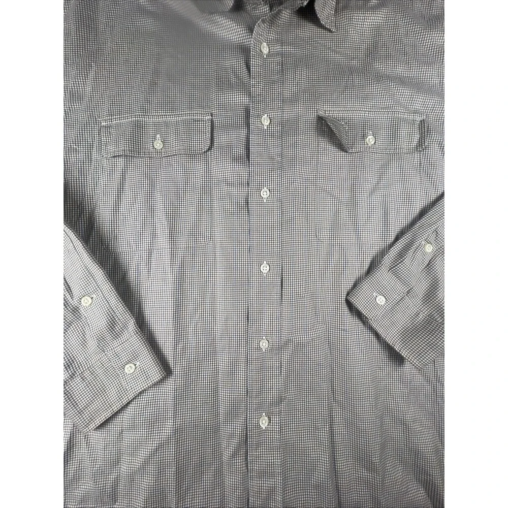 Polo Ralph Lauren Shirt Mens XL WhitfieldButton Up Houndstooth Brown 2 Pocket LS - Picture 3 of 11